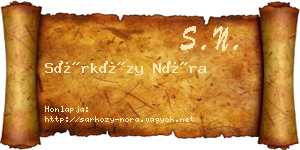 Sárközy Nóra névjegykártya